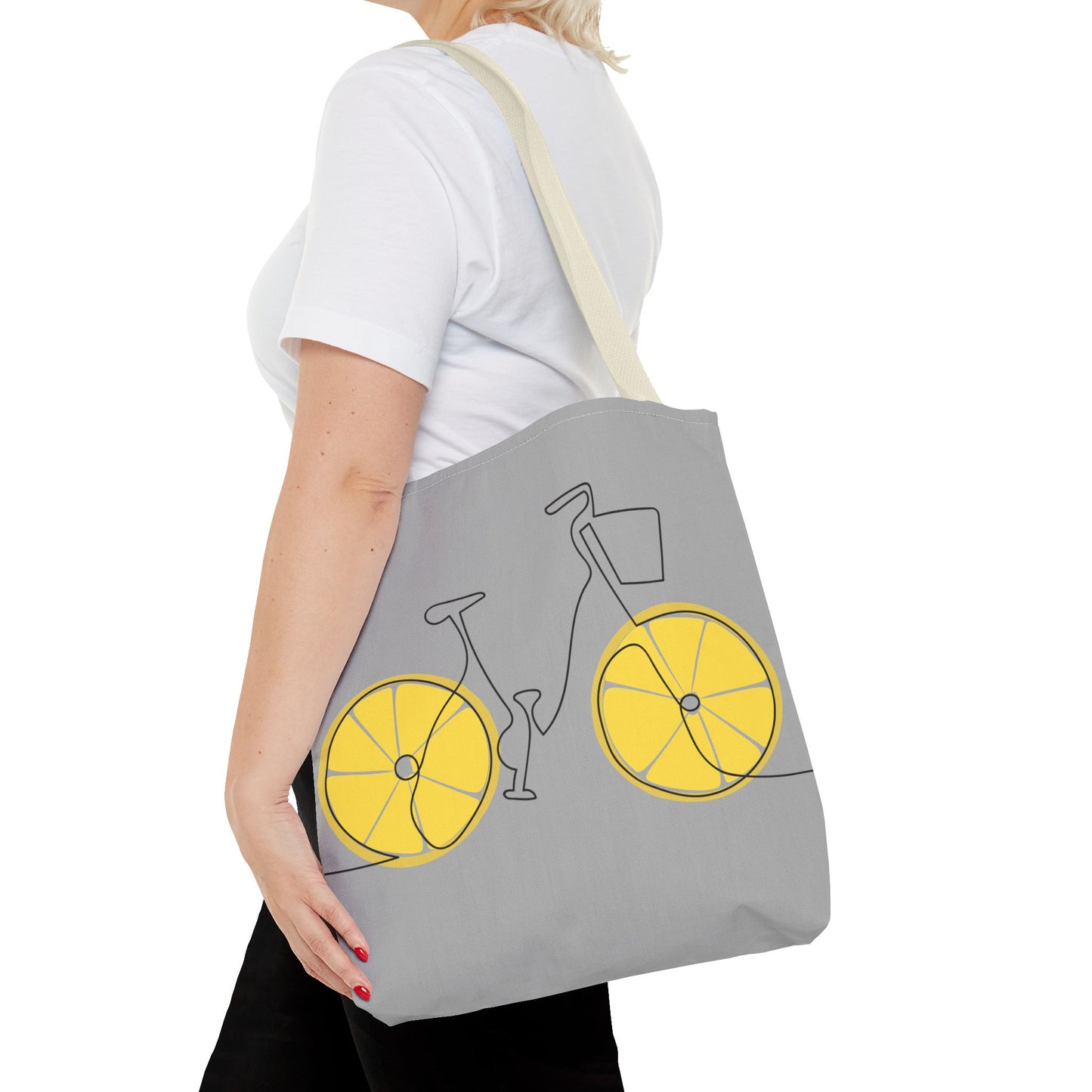 Lemon Bike Tote Bag