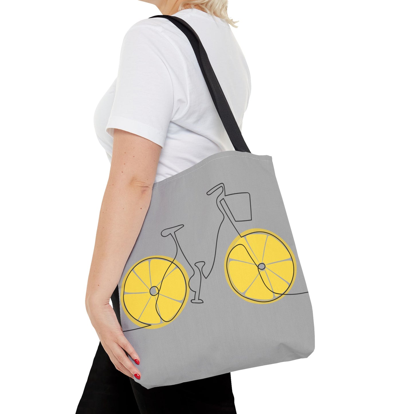 Lemon Bike Tote Bag