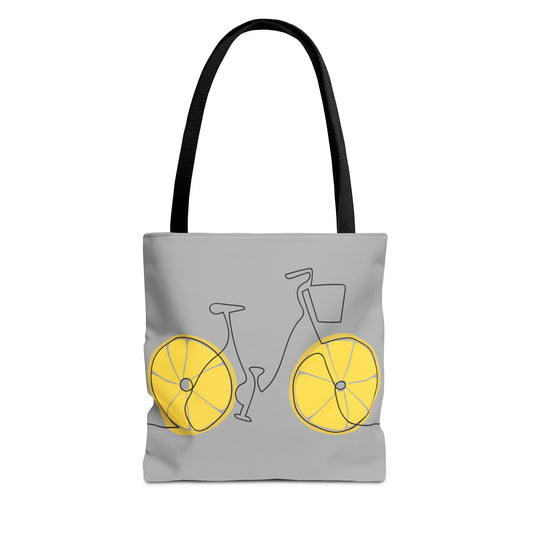 Lemon Bike Tote Bag