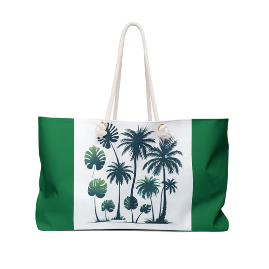 Tropical Palm Weekender Tote Bag