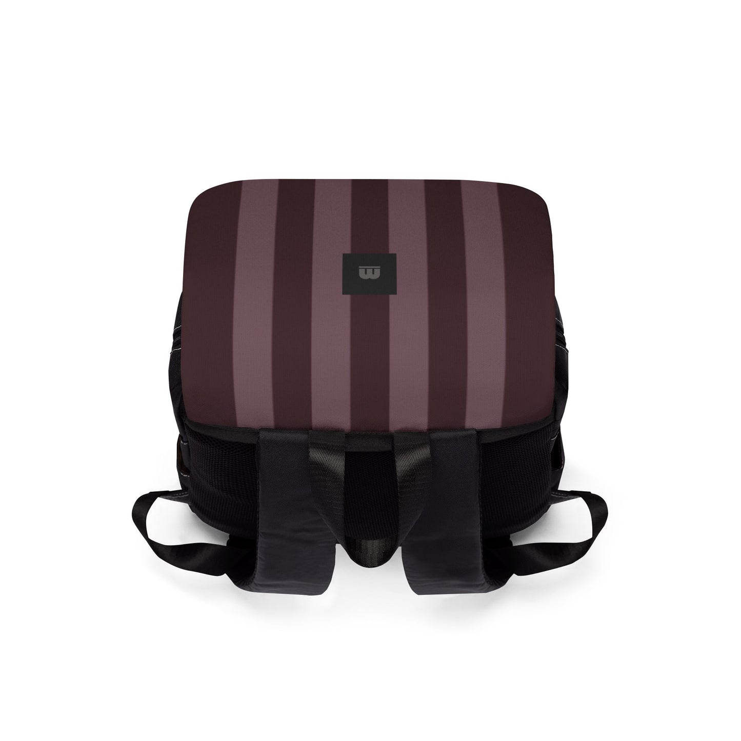 Striped Design Casual Shoulder Backpack