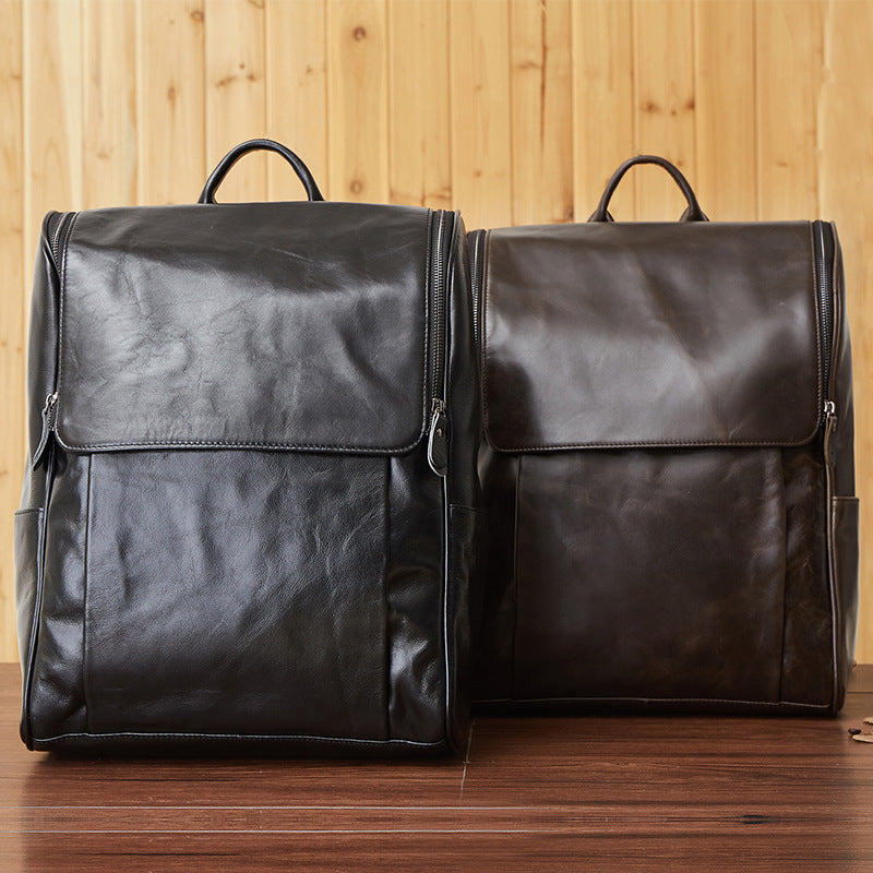 Urban Leather Computer Backpack